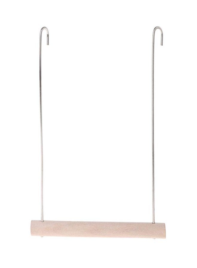 Western Era Playful Natural Perch Wood Perch Swing Toy Cage Hanging Platform, Climbing, Exercise Perch for Birds (Small & Large) (Pack of 2) - Image 5